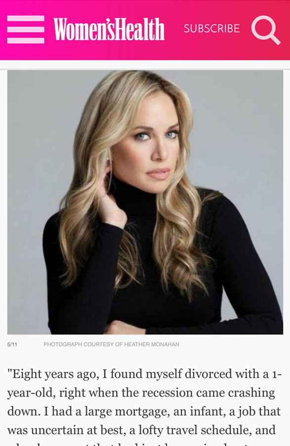 Heather Monahan Women's Health Magazine