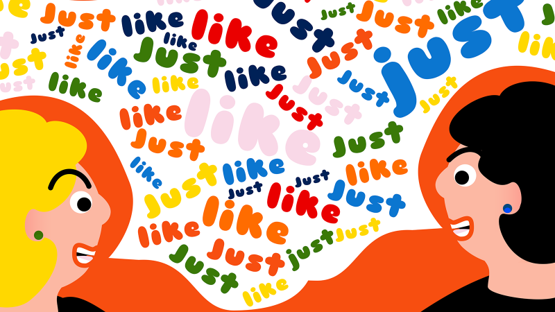 5 words, you like, really, kind of overuse