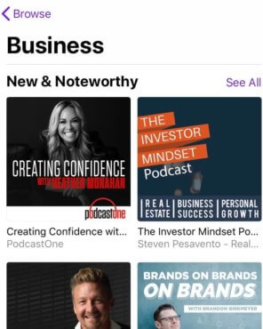 New & Noteworthy Podcast Creating Confidence