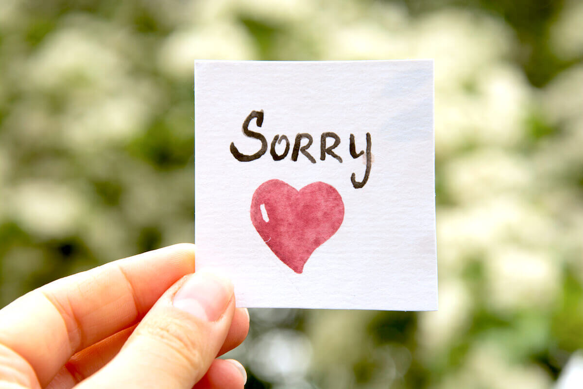 Sorry Can Be Counterproductive